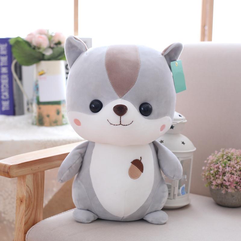 Plush Squirrel Toy Collection For Kids Soft Animal Doll Gift For Girls