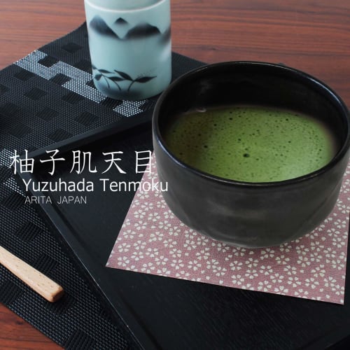Arita ware Yuzuhada Tenmoku Raku-style Matcha bowl (570cc)
