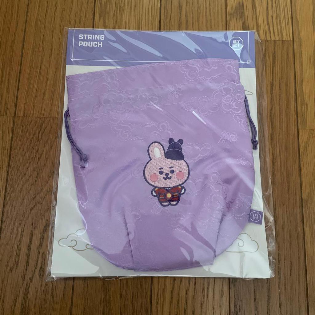 [USED] Limited Edition BT21 String Pouch Drawstring Bag COOKY