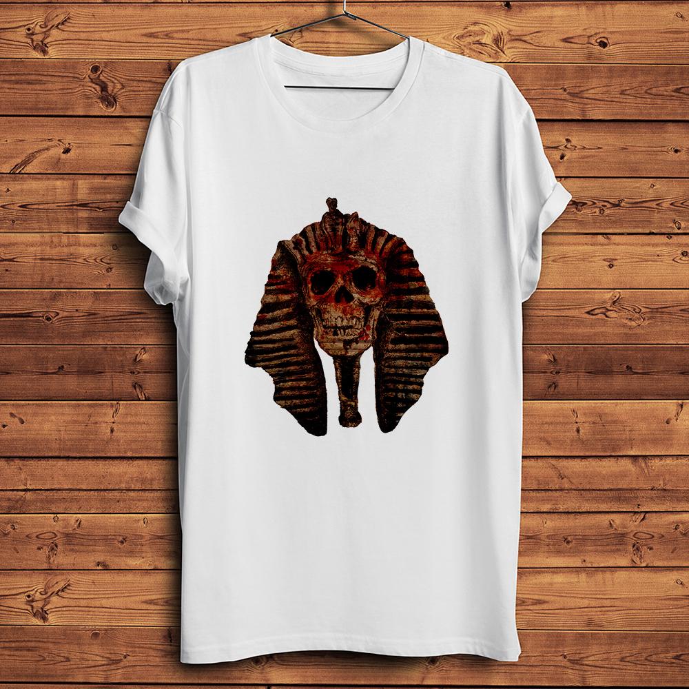 Ancient Egypt Pharaoh Skull Funny Gothic Tshirt UnisexHomme Unisex Casual Short Sleeve TShirtStreetwear Breathable Print Tee S