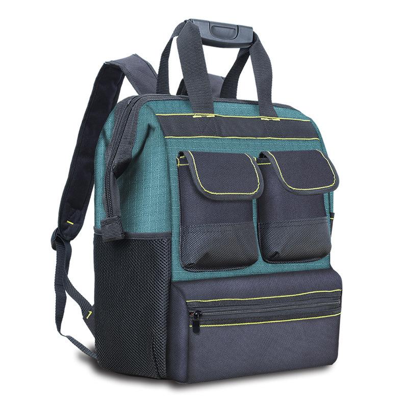 Durable Oxford Fabric Backpack for Electrician Repair Large Capacity Tool Bag with Multiple Pockets Heavy Duty Rucksack for Work