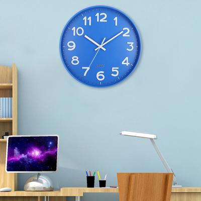 12-Inch Wall Clock High-precision Battery Operated Easy-to-Read Silent Non-Ticking Quartz Clock Wall Art Decoration