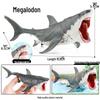 Marine Animal Simulation Model Figures: Shark, Dolphin, Hammerhead, Crab, Squid, Starfish for Kids' Education