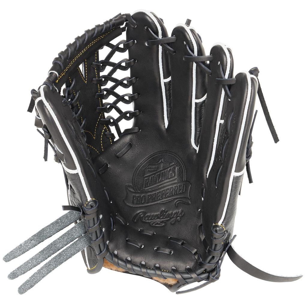 Rawlings Dospělé baseballové rukavice Rigid PRO PREFEROVANÉ Wizard Embossed GH4FPW2B88MG Velikost palcové házecí ruky [Pro záložníky] #02 Černá/Croc 12,5 Pro