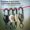 Heavy Duty Retractable Pull Badges ID Reel Carabiner Steel Wire Rope Buckle Key Holder Outdoor Tools