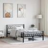 VidaXL Bed Frames Black Steel 140 X 200 Cm