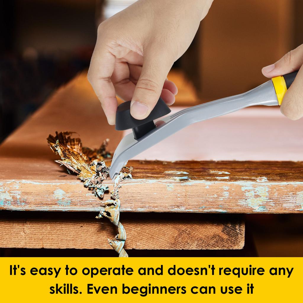 Handlicher Hartmetallschaber Ergonomisches Schaberwerkzeug Rutschfester Hartmetallschaber mit Kunststoffgriff Multifunktionale Farbschabwerkzeuge
