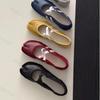 Women Ballet Flats 2026 Spring Summer Pu Leather Footwear Mary Janes Shoes Cross Strap Fashion Lightweight Non-slip Casual Shoes