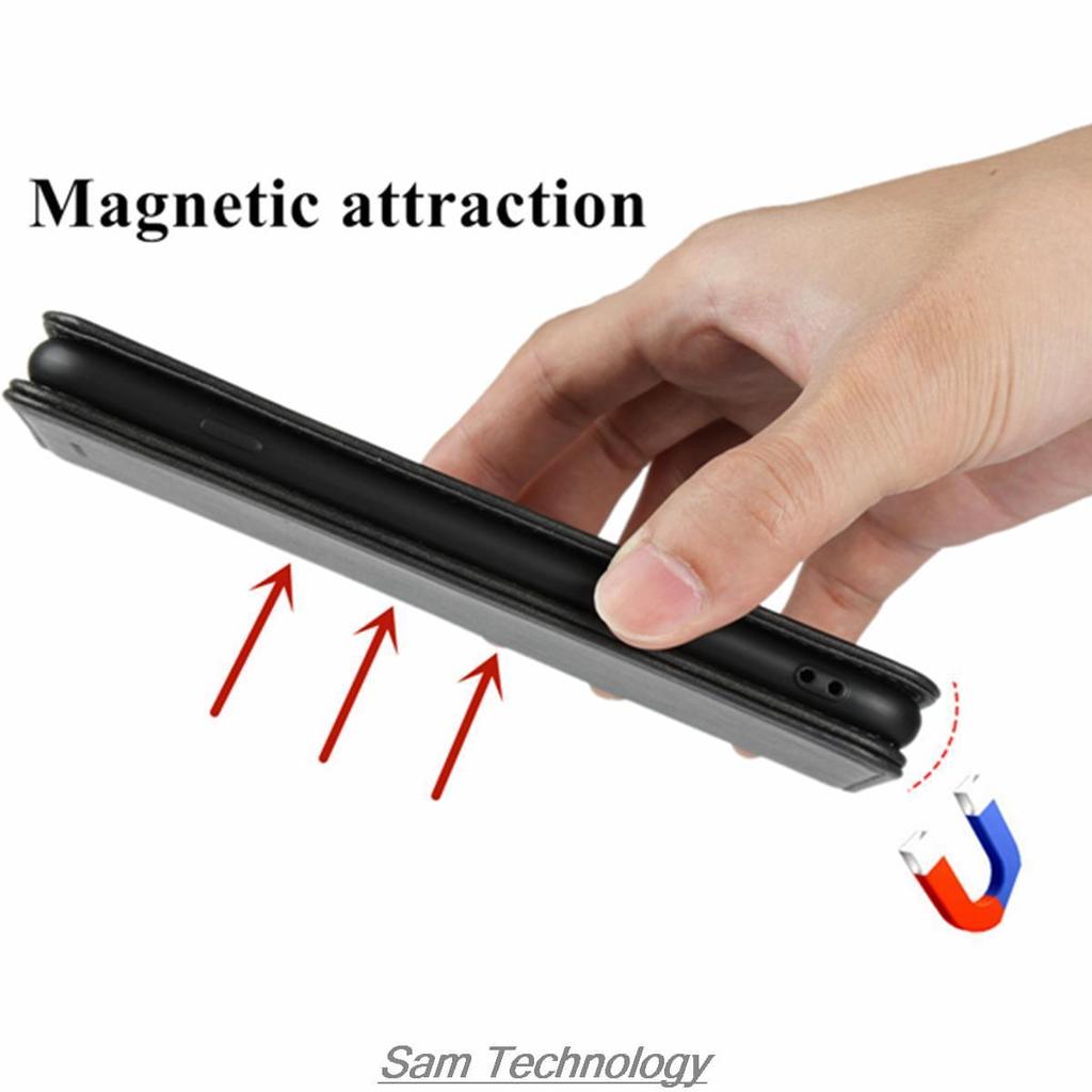 Deluxe Magnetic Adsorption Leather Fitted Case for OPPO Realme 9 5G Realme9 5G 6.6" Flip Cover Protective Case Capa Fundas Coque