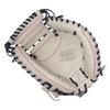 ZETT Ground Hero Youth Softball Gray x BJC762622 Catcher's Mitt, Right-Handed Throw, Black,