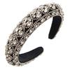 Heming Retro-Inspired Headband with Colored Glass and Diamond Inlays - Elegant Accessory for High-End Events