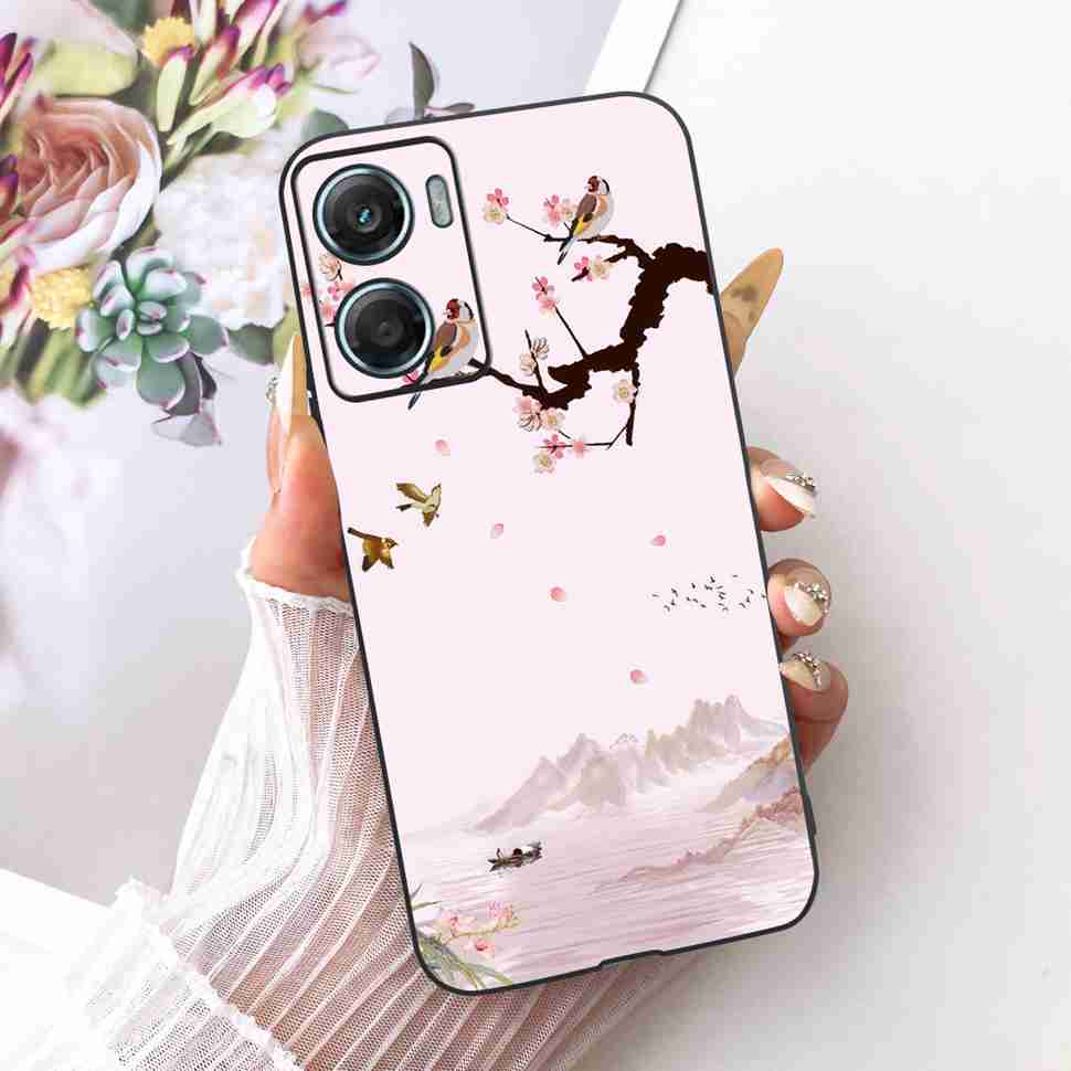 For Motorola Moto G06 4G 6.88" Case Silicone TPU Black Cover For Moto G06 G06 XT2535-1 XT2535-2 Cartoon Dragon Sunset Bumper