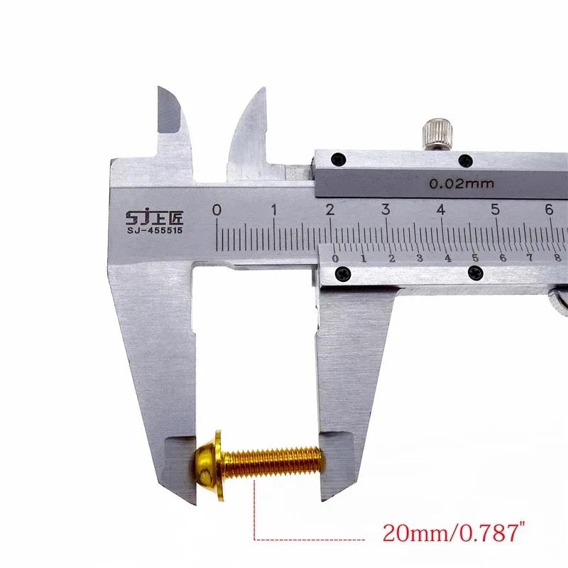 10 Pcs Aluminum Alloy Screw Bolt and U Type Clips with Nut M5 5mm for Motorcycle Scooter ATV Moped