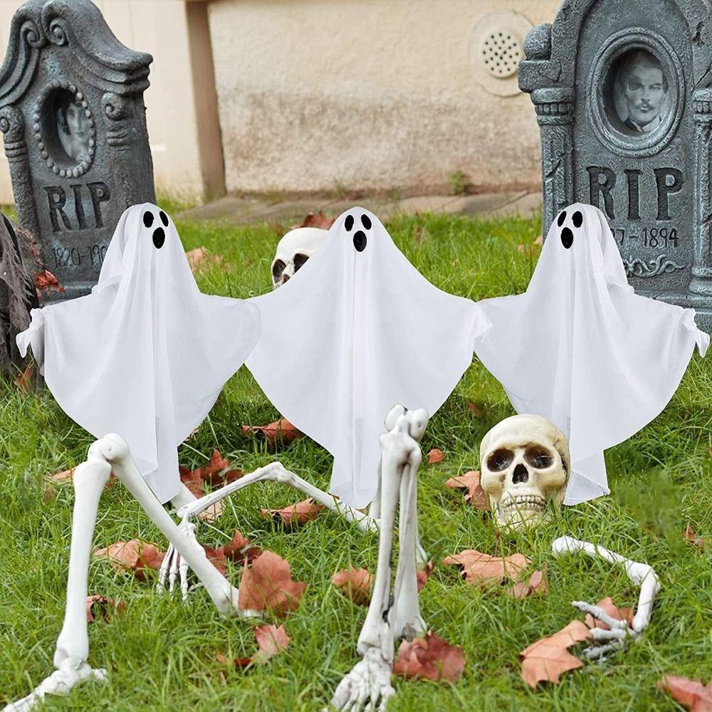 

Terror Light Up Ghost Kit Scary Ghost Lights Halloween Spooky Decor for Courtyard чорний