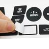 Car Interior Decoration A C Button Repair Stickers Button Repair Decals Black Overlay Firm Fitment Light Penetration Reduction