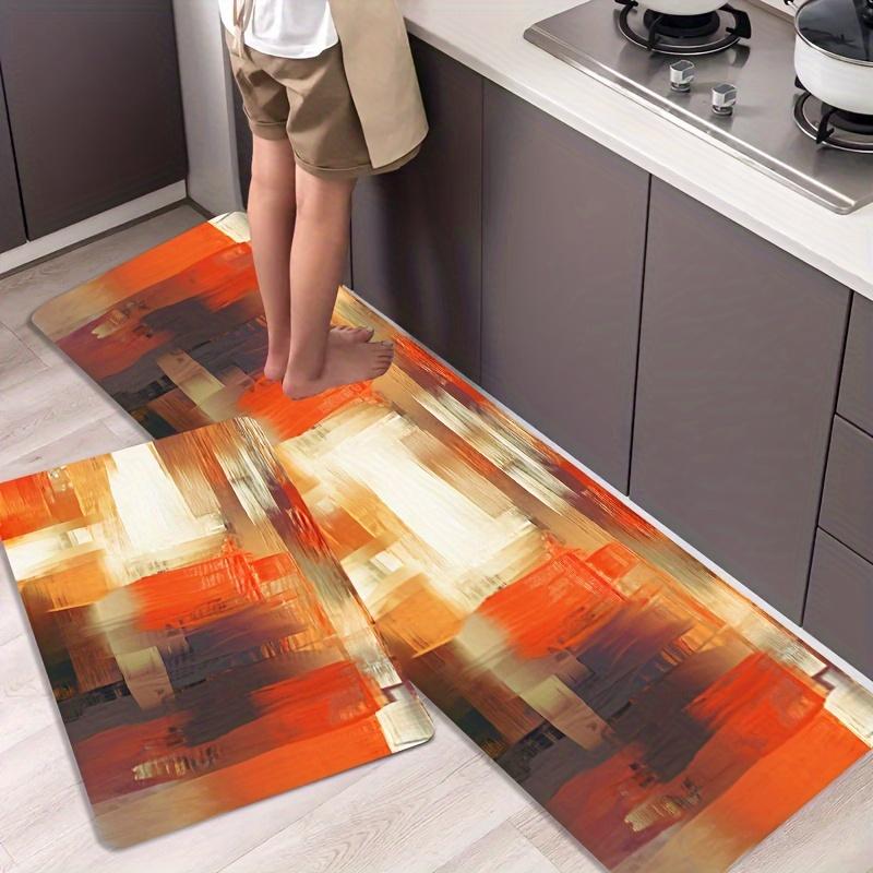 

1 шт. Кухонные коврики против усталости, Принт под дерево Водонепроницаемый Нескользящий Толстый Мягкий Кухонный Коврик Сверхпрочный Комфортный Коврик для Стояния для Кухонного коврика 160*200cm