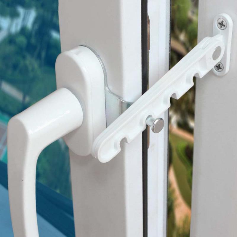 Child Safety Lock Stopper Falling Prevention Lock Limiter Care for Baby Child Protection Window Restrictor Adjustable Windowlock