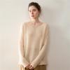 Lekasha Women's Long-Sleeve Cashmere V-Neck Knitwear - Autumn Old Money Style