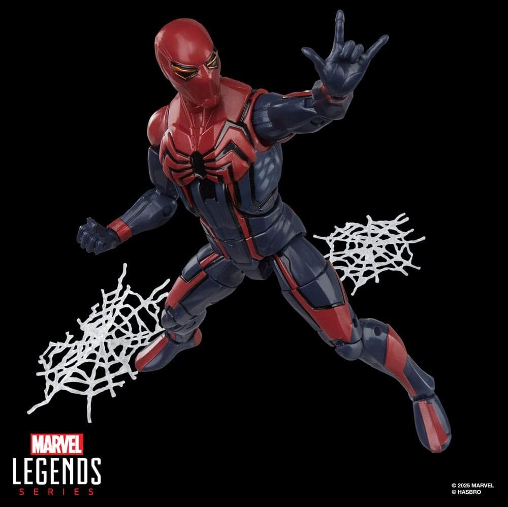 Marvel Legends Series Gamerverse Velocity Suit Peter Video Collectible Action Parker, Spider-Man Game-Inspired 6-Inch Figure.