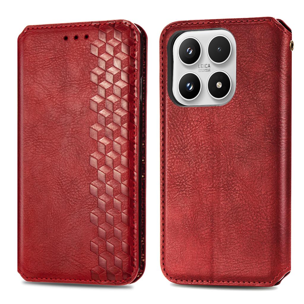 Für Xiaomi 17 Hülle Rautenprägung PU-Leder Brieftasche Handyhülle