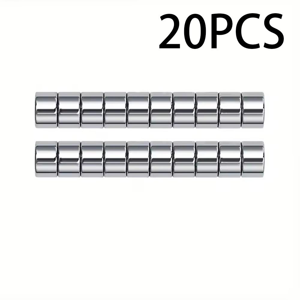 YIKOOLIN 10/50PCS Mini Round Magnets Set Cat Eye Design for Acrylic Nail Clippers Measuring Artificial Nail Length Compatible