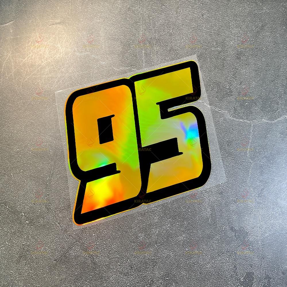 Gold Number 95 Motorcycle Stickers for Motorcycle Fairings Car Trunks Window Scooters Body Universal Waterproof Vinyl Decals
