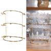 Wedding Dress Accessory display Stand Bridal Headdress Holder Durable Storage Three Layer Jewelry