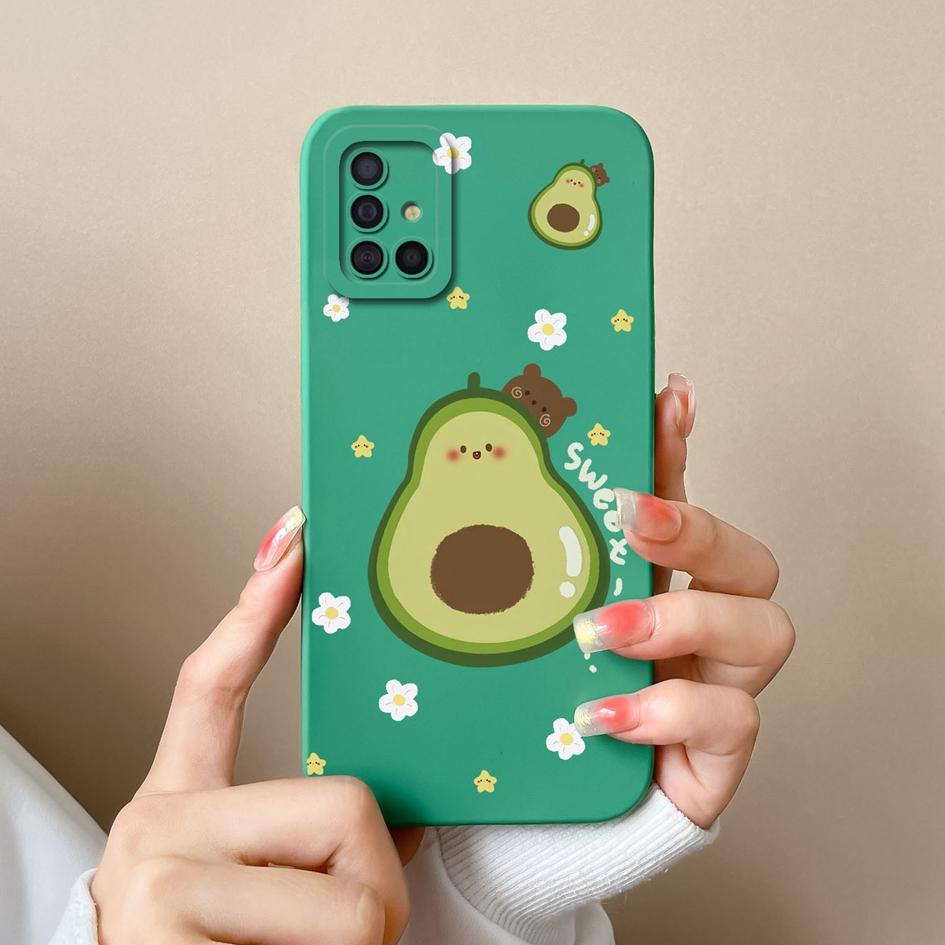 Phone Case For Samsung A51 A71 A 51 Cover Fashion Design Shockproof Matte Liquid Silicone Soft Bumper For Galaxy A 71 A31 Fundas