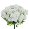 Silk Rose Chrysanthemum Bridal Bouquet Artificial Flowers Wedding Outdoor Garden Home Room Decor Wreath DIY Gift Accessory Cheap