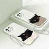 Case for Xiaomi Redmi A1 K60 K40 14C 13C 12C 9 8 10 A2 A3x Phone Cover Cartoon Black Cat Fashion