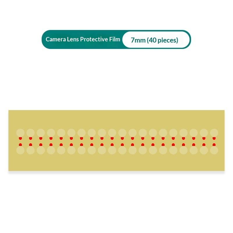 

28/40/80/100pcs Protective Camera Sticker Dust Stickers High Temperature Tape For Phone Infrared Dot Matrix Protect Tool 7/12mm