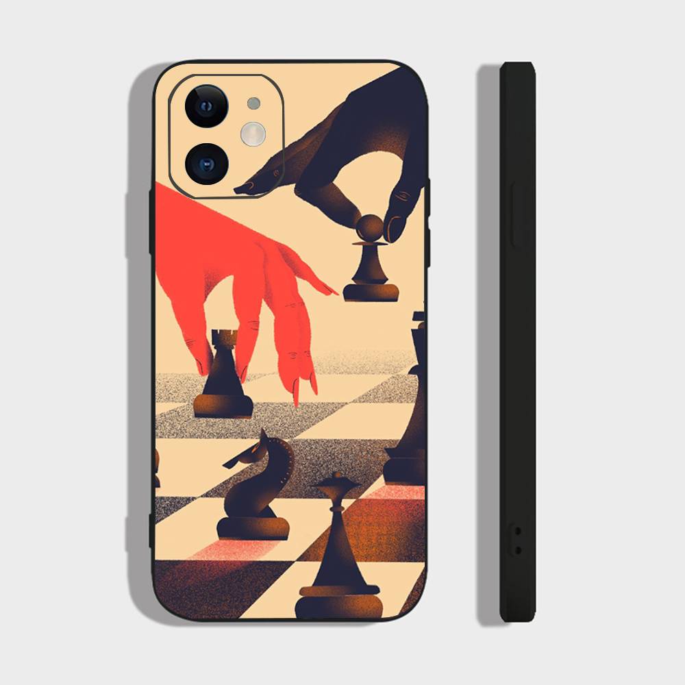 

The O-Queens Gambit Mini Series Phone Case For IPhone 17 Air 16 15 14 13 Pro Max 11 12 Black Silicone Cover IPHONE 14PLUS