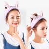 Face Wash Headbands for Women Girls Cute Rabbit Ears Hairbands Makeup Headwrap Coral Fleece Bunny Spa Head Bands Skincare Hair Accessories