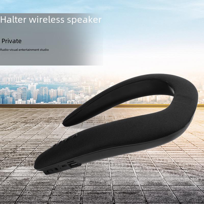 5D Stereo Wireless Bluetooth U-Shaped Neck Speaker & Microphone