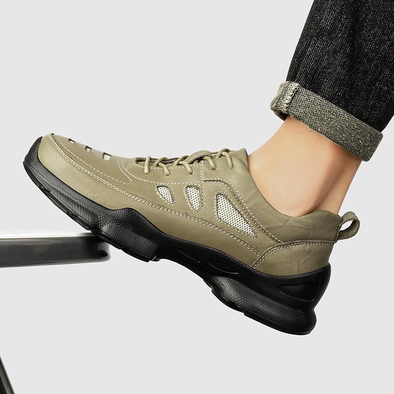 Fashion Quick Dry Wading Aqua Shoes Hot Sale Men's Mesh Sandals Breathable Walking Shoes Comfy Male Beach Flats Non-Slip Summer Sneakers