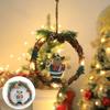 with LED Light Christmas Wreath Simulation Christmas Front Door Pendant  Store Ornaments