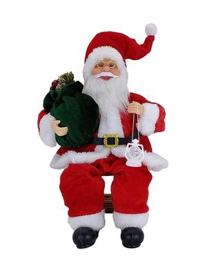 14'' Sběratelské Vánoční Figurky Dekorace Sedící Figurky Santa Clause Panenka Santa Clause Hračka