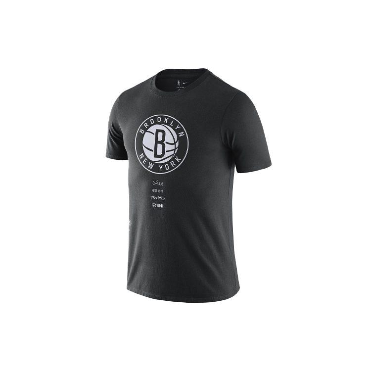 Nike T Shirts Men's Black Crew Neck Moderate Straight Fit CK7938-010