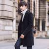 Men's Coat Korean Version Slim-fitting Medium and Long Trench Coat Casual Single-breasted Large-size Dragon and Phoenix Coat