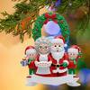 Christmas Pendant Santa Claus Family Hanging Pendant Classic Colors Family Theme Festive Atmosphere Decor