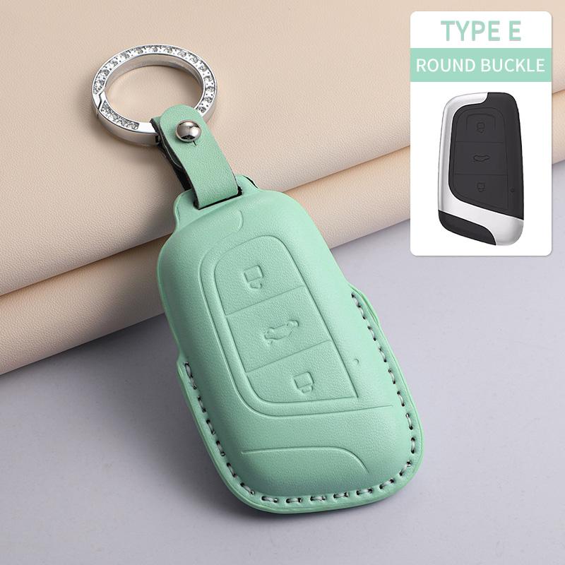 For Chery Tiggo 5 7 8 Tiggo 8 3x Arrizo 5 6 Pro Gx 5x EQ7 Jaecoo J7 7 J8 Omoda 5 C5 PU Car Keychain Shell Holder Car Accessories