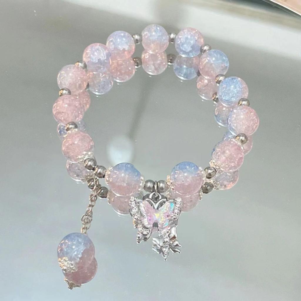 Sweet Style Woman Bracelet Personalized Charm Garden Beads Resin Material Bracelet Birthday Party Gift Exquisite Accessories