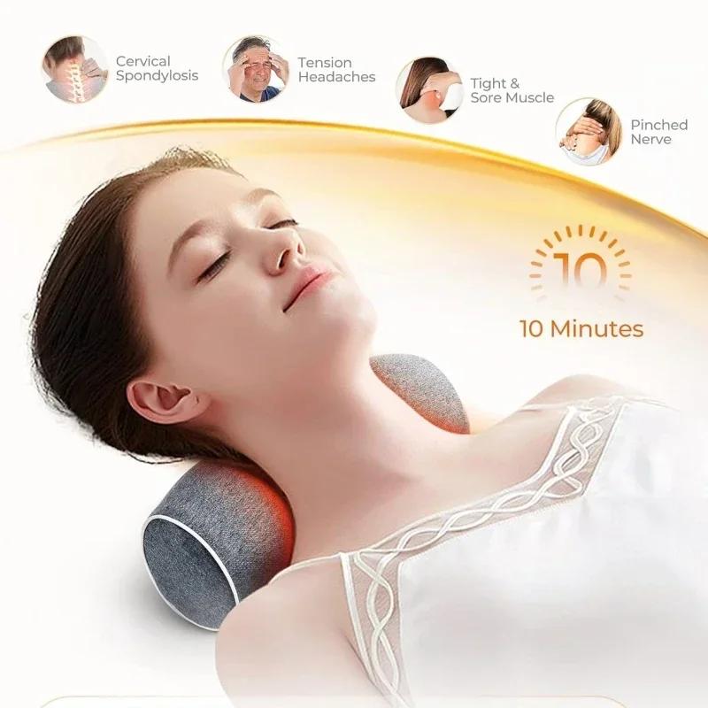 Neck Pillow Slow Rebound Memory Cotton Pillow Shaped Relaxing Cervical Partition Memory Neck Pain Relief Sleeping Pillow