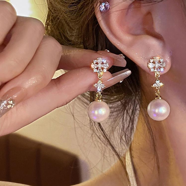 INS-style Minimalist Silver Needle, Versatile Plain Ear Hoop, Light Luxury Metal Round Hoop Earrings, High-end Ear Jewelry