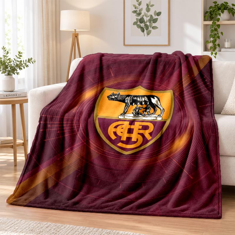 AS Roma Printed Flannel Blanket Warm Comfort Bed Throw For Indoor Home Decoration