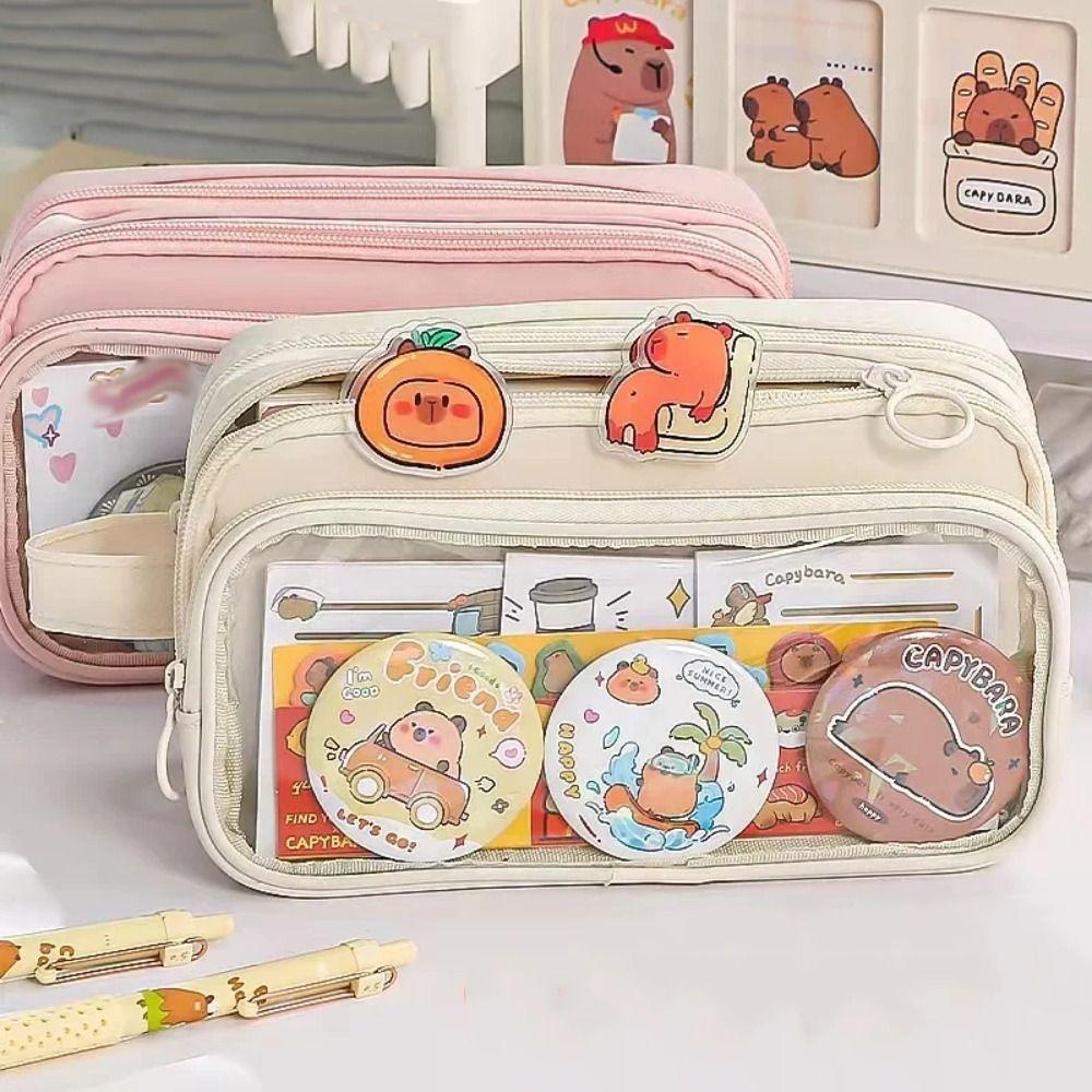 Storage Bag Detachable Pencil Case Large Capacity Stationery  Storage Bag Ita Bag Pouch  Girls