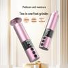 Electric Foot File & Grinder - Dual-Action Callus Remover with Metal Body for Pedicure & Manicure
