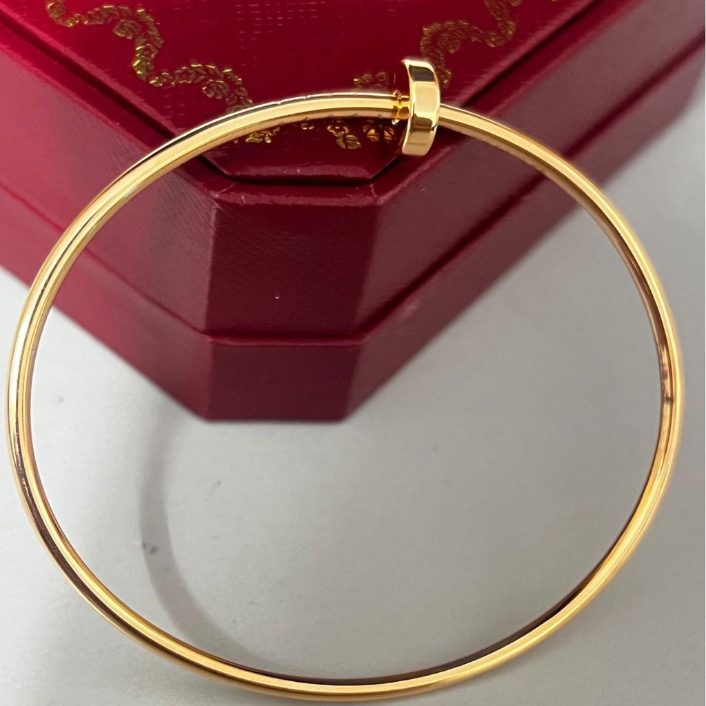 Seiko Spring V Gold Fine Version Nail Bracelet Opening Elastic Memory Bracelet European and American Jewelry