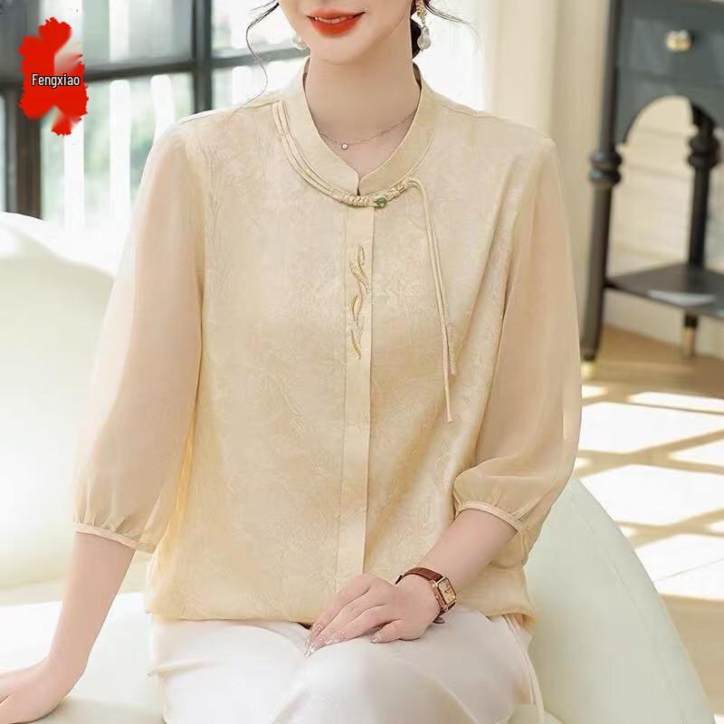 Elegant Floral Print Summer T-Shirt for Women 5XL