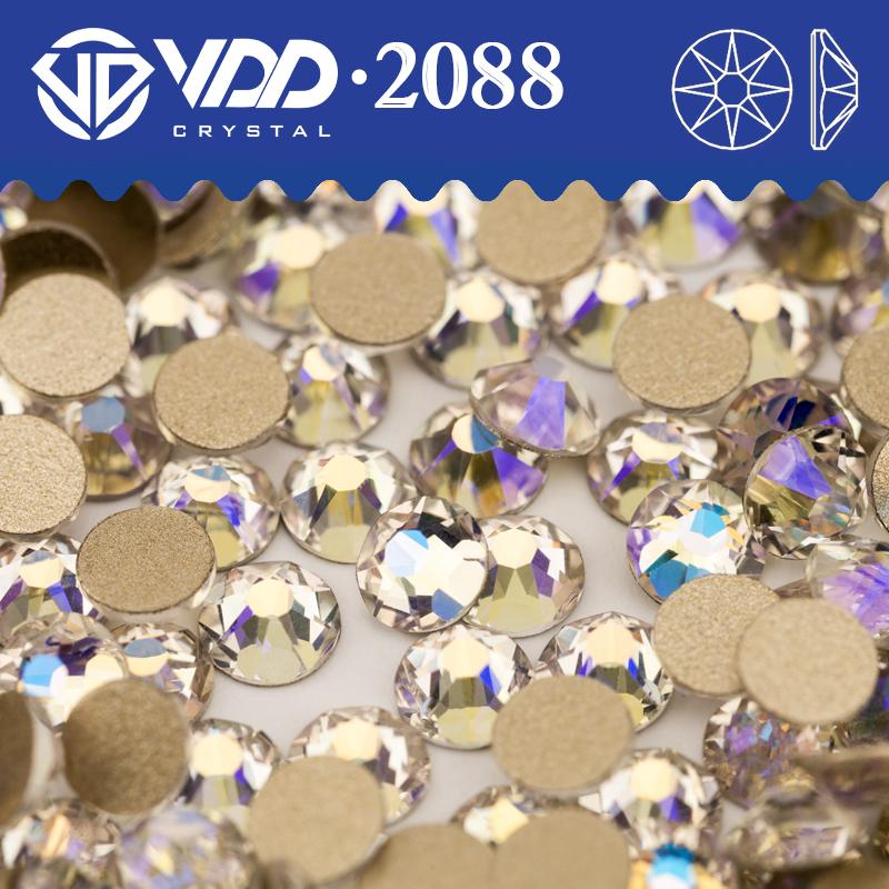 VDD SS16-SS30 High Quality 2088 Rhinestones Crystal Flatback 8 Big 8 Small 16cut Stones for DIY Crafts Nail Art Decoration